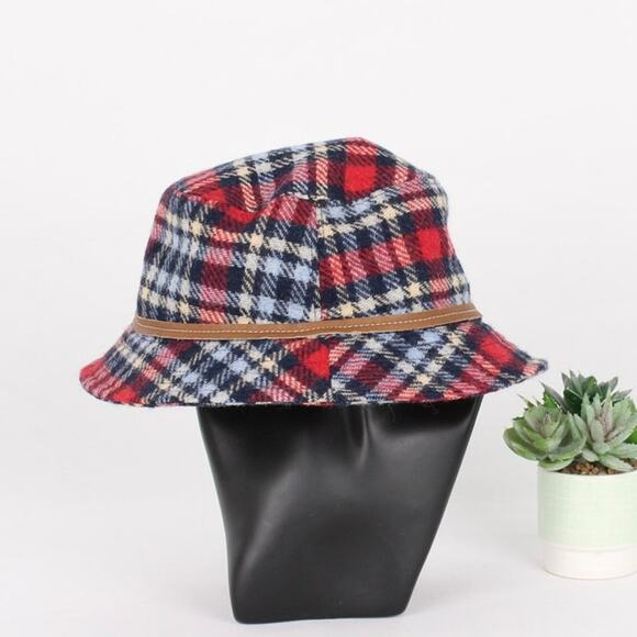 Coach Plaid Wool Bucket Hat - Picture 4 of 6